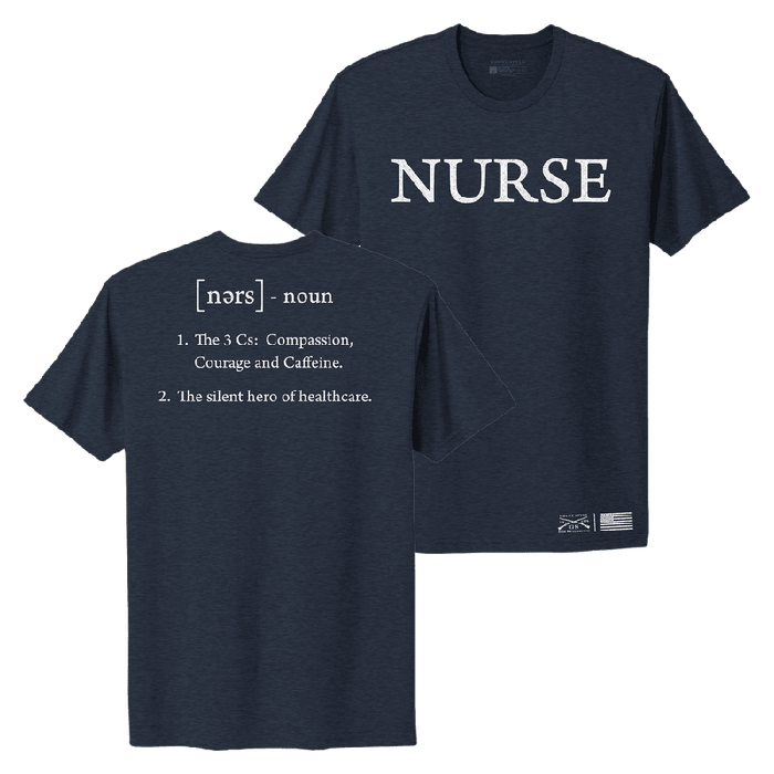 Grunt Style Women's Nurse Defined Boyfriend Fit T-Shirt - Midnight Navy-Web-Ready