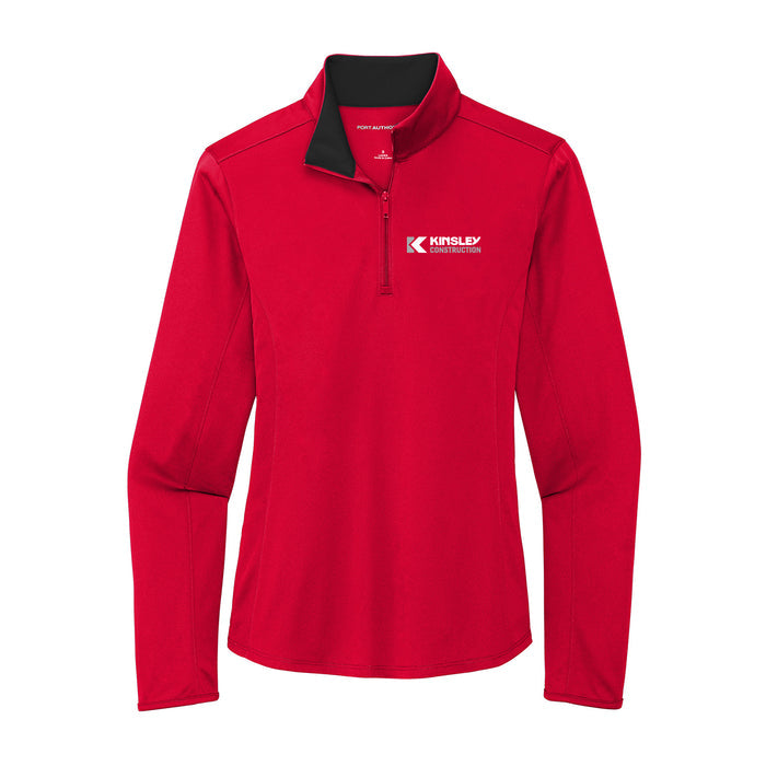 Womens Port Authority® Silk Touch™ Performance Quarter-Zip