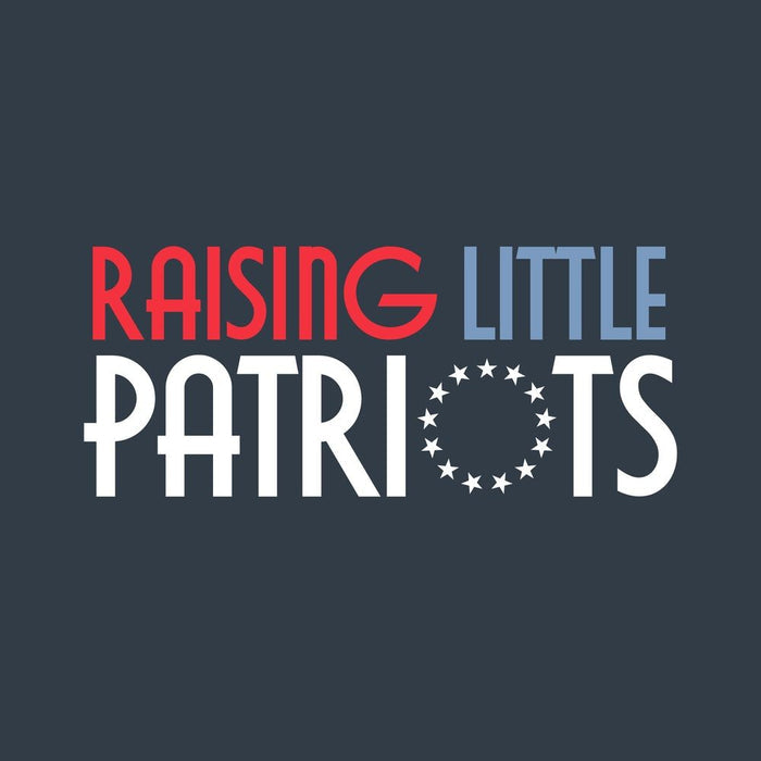 Grunt Style Women's Raising Little Patriots Boyfriend Fit T-Shirt - Midnight Navy-artwork