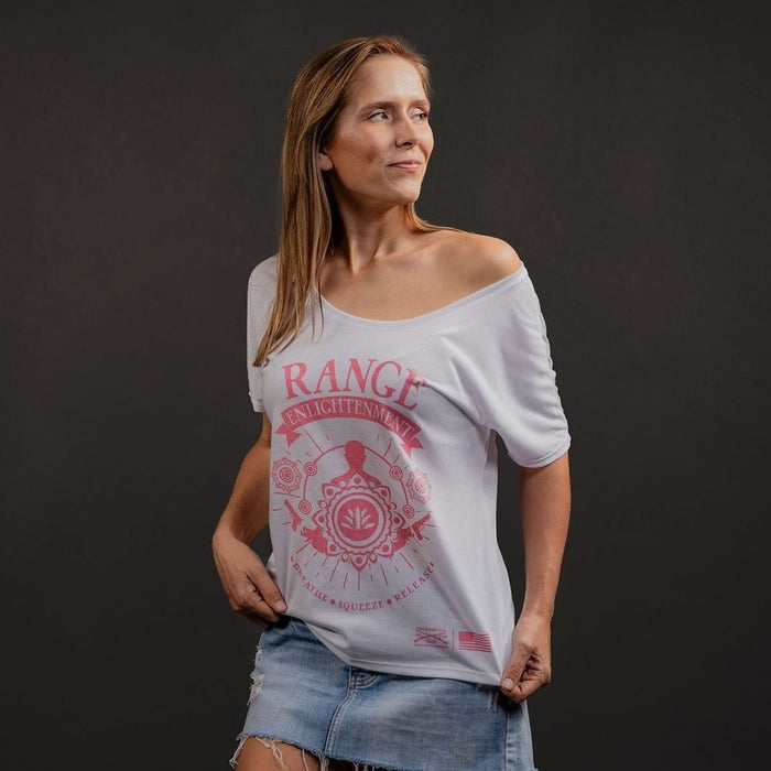 Grunt Style Women's Range Enlightenment Slouchy Fit T-Shirt - White T-Shirt