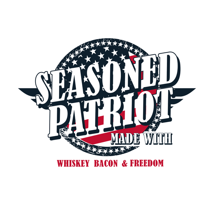 Grunt Style Women's Seasoned Patriot Slouchy Fit T-Shirt - White artwork