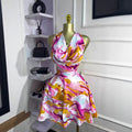Women’s Slim Fit Printed Lace-Up Dress – Summer 2026