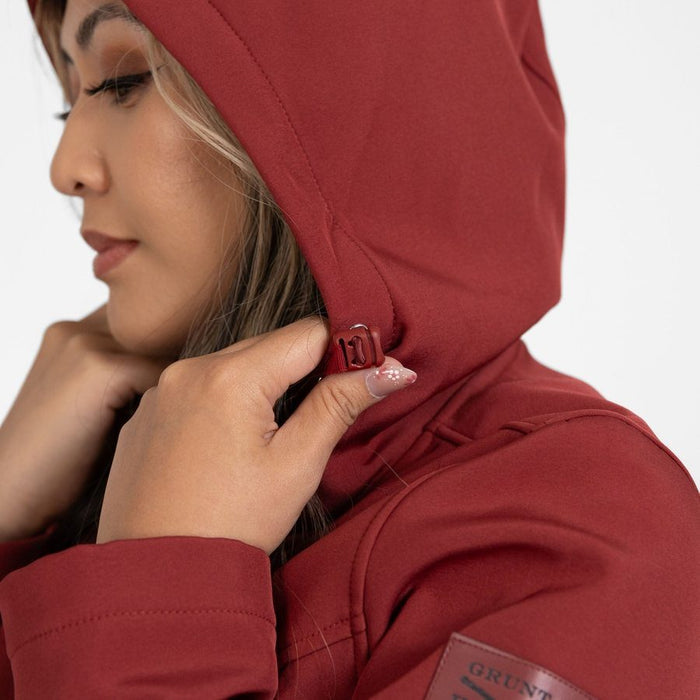 Women's Soft Shell Jacket - Red Plum