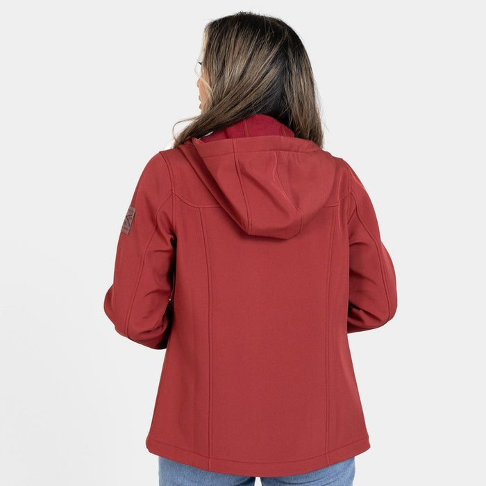 Women's Soft Shell Jacket - Red Plum