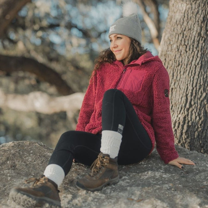 Women's Standard Issue Sherpa Fleece - Red Plum