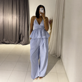 Women’s Striped Camisole & Straight-Leg Pants Set – Autumn 2026