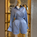 Women’s Striped Shirt & High-Waisted Shorts Set – Autumn 2026