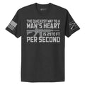 Women's Way To A Heart Boyfriend Fit T-Shirt - Charcoal
