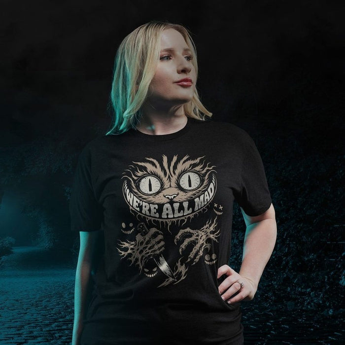 Grunt Style Women's We're All Mad Boyfriend Fit T-Shirt - Black