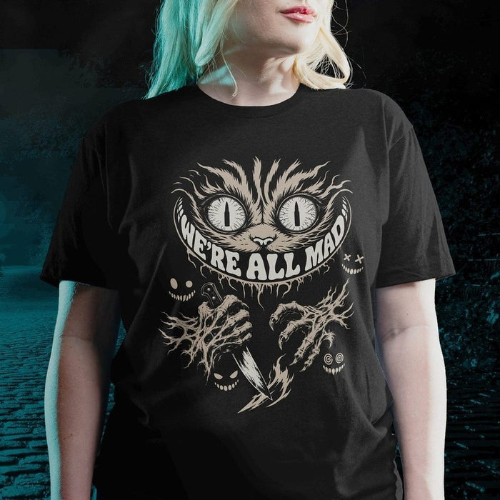 Grunt Style Women's We're All Mad Boyfriend Fit T-Shirt - Black
