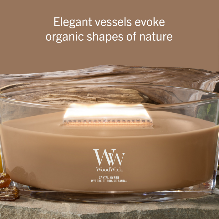 WoodWick Santal Myrrh Ellipse Jar Candle