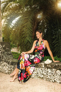 Xscape Evenings Floral Halter Dress 7717X