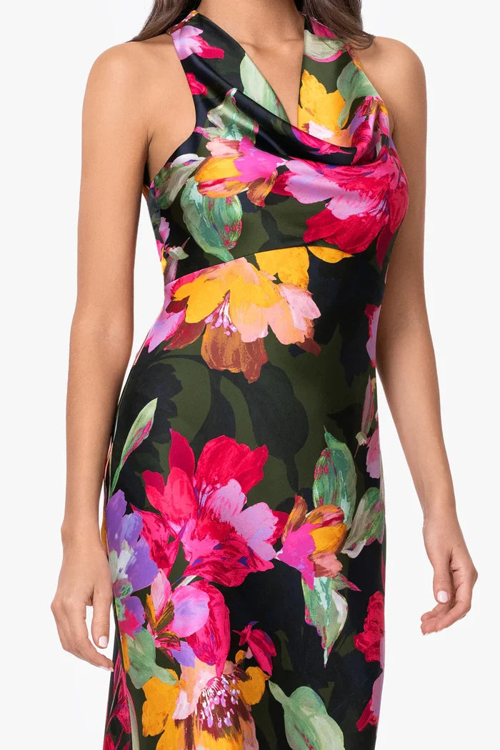 Xscape Evenings Floral Halter Dress 7717X