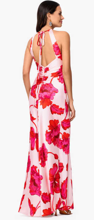 Xscape Evenings Floral Satin Dress 7720X