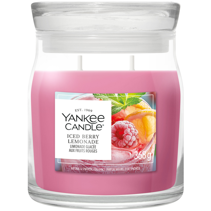 Yankee Candle Iced Berry Lemonade Medium Signature Jar Candle