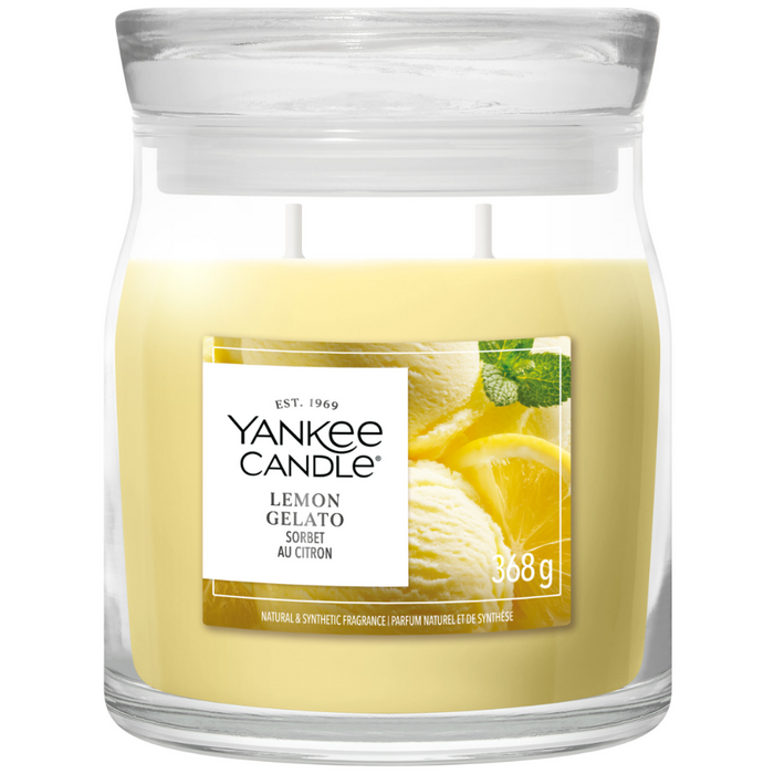Yankee Candle Lemon Gelato Medium Signature Jar Candle